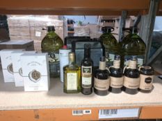 A quantity of Assorted Cooking Oils to include Olive, Oil/Sunflower and Related.