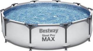 Bestway Steel Pro Max Frame Above Ground Family Outdoor Pool (10ft - 3.05m) - As New (stock image).