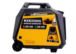 A Maxpeedingrods MXR 3500s Dual Fuel Generator Inverter Petrol/LPG Portable Electric Start. As New.