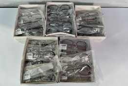 Assorted glasses frames to include Jeep, Cube and Lady Art (approximately 50 items) - As New.