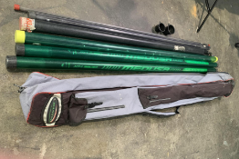 Pole Fishing Rods with carry case, has ripped handle; to include Maver Medusa 13M/14.5M. (XM1300 / X