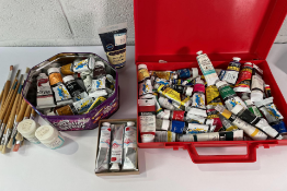 Assorted Acrylic Paints - Mainly Winsor & Newton and Daler Rowney (with some Old Holland and Medium)
