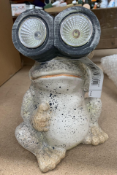 Sixty Solar Powered Ornamental Frog lights.