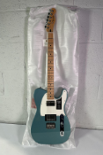 Fender Player Series Telecaster HH Maple Neck - Tidepool - As New.