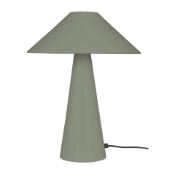A Globen Lighting Cannes Table Lamp in Green, UK adapter required. As New.