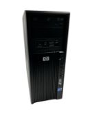 Pre-owned HP Z200 Workstation with 16GB RAM (No hard drive) (P/N: KK624ET#ABF S/N: CZC014488D).
