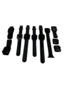 Ten assorted pre-owned Apple Watches sold for parts (All items iCloud account locked, sold as seen).