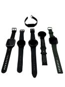 Six assorted smartwatches including Samsung, Garmin & Fitbit (All items untested, sold as seen).
