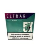 Five Elf Bar AF5000 Lemon Lime 20mg Rechargeable Vapes (Over 18's only) (EXP: 03/2026).