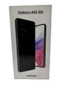 As new Samsung Galaxy A53 5G Enterprise SM-A536B 128GB in Awesome Black (Box sealed) (https://www.ch