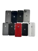 Assorted Apple iPhones (All handsets iCloud account clear, various conditions, some with damaged scr