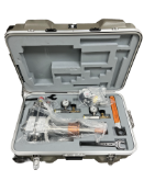 Sumitomo RDK-408Q Cryocooler Cold Head in a wheeled flight case (Appears as new, sold as seen).