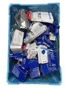Assorted printer cartridges and related items (All items sold as seen. Crate not included).