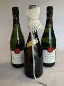 Two 2015 Vins El Cep Claror Partage Can Prats White Sparkling Wine 750ml and One Pago de Tharsys Ros