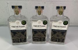 Three Trevethan Chauffeur's Reserve Dry Gin 3 x 700ml.