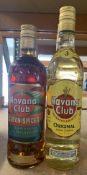 Three Havana Club Cuban Spiced Rum with Spices 3 x 700ml, three Havana Club Original White Cuban Rum
