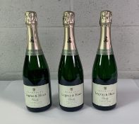 Three Legras & Haas Chouilly Grand Cru Blanc De Blancs 100% Chardonnay Champagne 3 x 750ml.