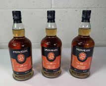 Three Springbank 10yr Campbeltown Single Malt Scotch Whiskies, 3 x 46% Vol, 3 x 700ml.