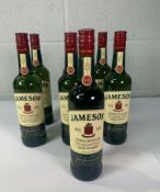 Seven Jameson Irish Whiskeys 7 x 40% Vol, 7 x 700ml.