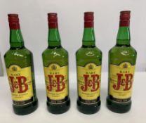 Four Rare J & B Blended Scotch Whiskies 4 x 1ltr.