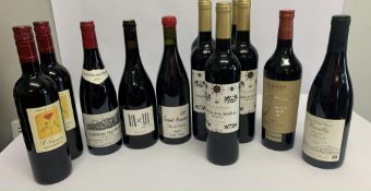 Twelve assorted Red Wines to include 5 x Ribera Del Duero Dominio De La Abadesa Reserva 2019, Tenent