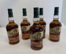 Five Buffalo Trace Kentucky Straight Whiskey 5 x 700ml.