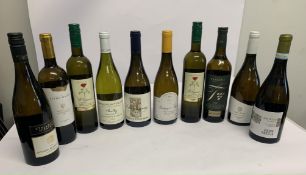 Ten assorted White Wines to include Garrafeira 2020, Tement 2020, Papaveio 750ml, Grillo Sicila Rupe