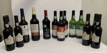 Seven Grahams 10 Year Tawny Ports 7 x 375ml (Labels Distressed), Three Gueda Tawny Port 3 x 750ml, T