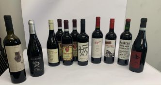 Twelve assorted bottles of Red Wine to include Scuola Grande Valpolicella Ripasso 2021 750ml, Mont V