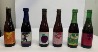 Eighteen assorted Mikkeller Spontan Fruit Flavoured Beers 18 x 375ml.
