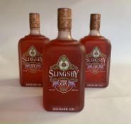Three Slingsby Premium Rhubarb Gin's 3 x 700ml.