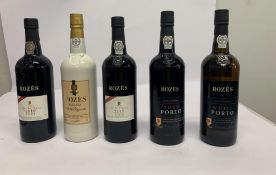 Rozes LBV 2018 Port 750ml, Rozes White Reserve Porto 750ml, Rozes Vintage 2019 Porto 750ml, Rozes Wh