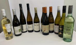 Twelve assorted White Wines to include Cono Sur Bicicleta 2022, Villa Maria Sauvignon Blanc 2021, Fa