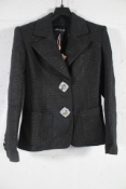Nana Jaqueline Maya Lapel Suit Jacket - Black (S) Nana Jaqueline Maya Lapel Suit Jacket - Black (S)