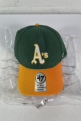 Twenty Eight Oaklands Athletics '47 Brand Caps - Green/Yellow - Women's One Size.