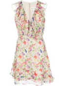 Saloni Cece Dress - Fawn Poppies (UK 10, stock photo).
