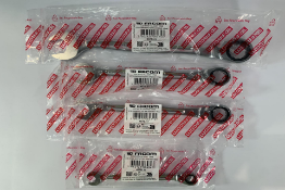 Four Facom STD Comb Ratcheting Wrenches, 10mm-17mm-17mm-22mm. .