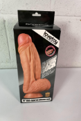 Lovetoy Dual Layered Platinum Silicone Cock - 10″ (over 18s only).