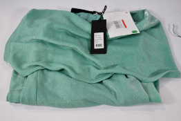 Rotate Babette Dress in Bermuda (Size 34). Some minor damage including pulled threads