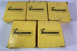 Fifty Cooper Eaton Bussmann High Voltage Fuses (HVJ-1/8) Some Boxes In Tatty Condition.