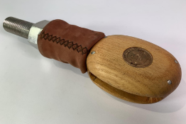 Ording Blockmakers Wooden Spring Mounted Pully SailBoat Block (few marks on sleeve).