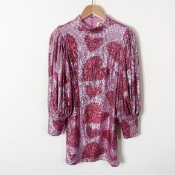 Farm Rio Hearts Sequined Mini Dress (XL) (Stock image).