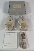 Liewood Nael Rechargeable Walkie Talkie - Peach Sea Shell Design, Silicone/ABS Plastic. (up to 100m