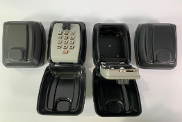 Four Secure Key Safe Wall Combination Number Boxes.