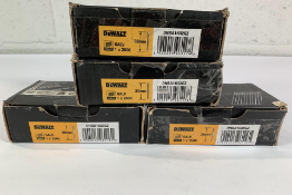 Four packs of Dewalt Galvanised 38mm,16GA, 20 Degrees Angled Finish Nails - DNBA1638GZ (DNBA16) (box