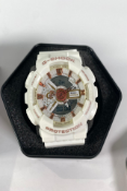 Casio g-shock watch in white (WR20BAR).