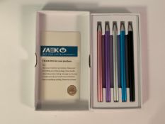 Ninety boxes of High Sensitivity Stylus Pens for Touchscreen Devices. As New (five pens per box).