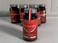 Thirty six Nutrimea Red Yeast Rice Monacolin K and Coenzyme Q10 Food Supplement Bottles (90 capsules