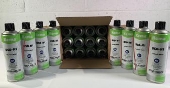 Twenty KEMA Chain Oil ASSA Abloy USD-H1 500 ml Spray Cans.