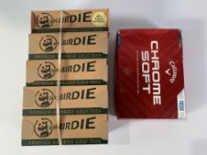 Callaway Triple Pack (12) Chrome Soft Premium Golf Balls and Ten Packs (400) Bam-Birdie Premium Bamb